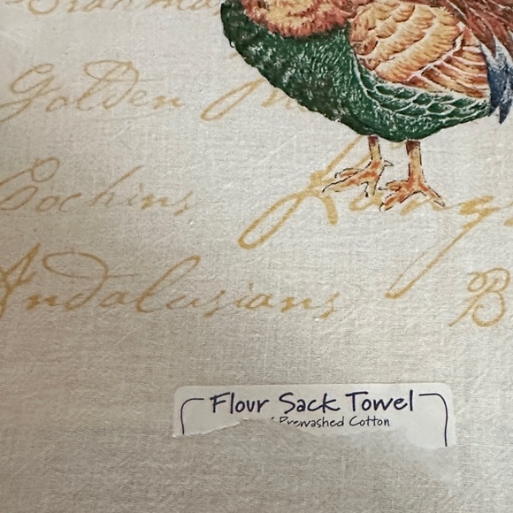 4 Rooster Flour Sack VTG Towels- Multicolor - Picture 3 of 10